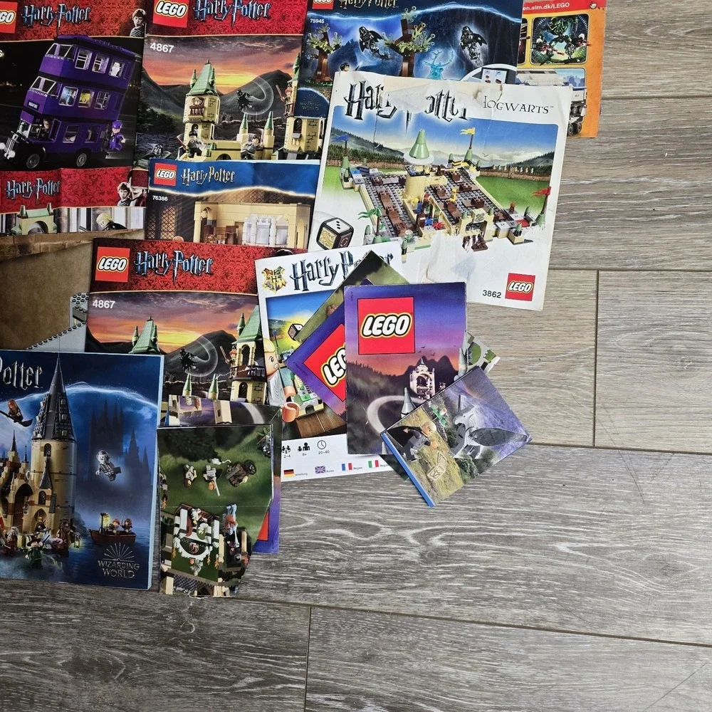 LEGO Harry Potter Instruction Manuals Bundle 75954 75957 4866 4867 75947 3862
